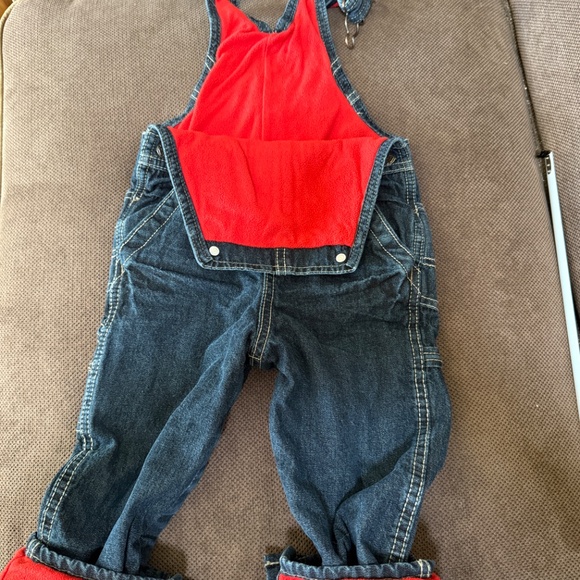 OshKosh B'gosh Fleece Lined Overalls 24 Months - Picture 3 of 5